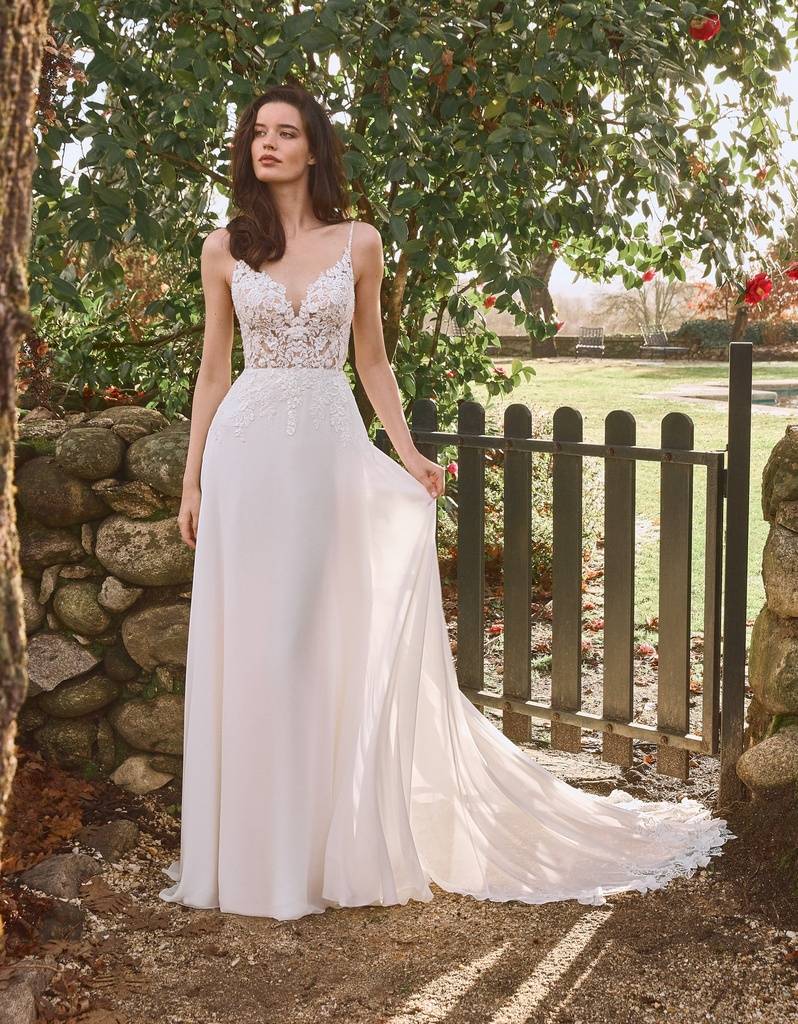 Robe de mariée coupe droite près d’Aix